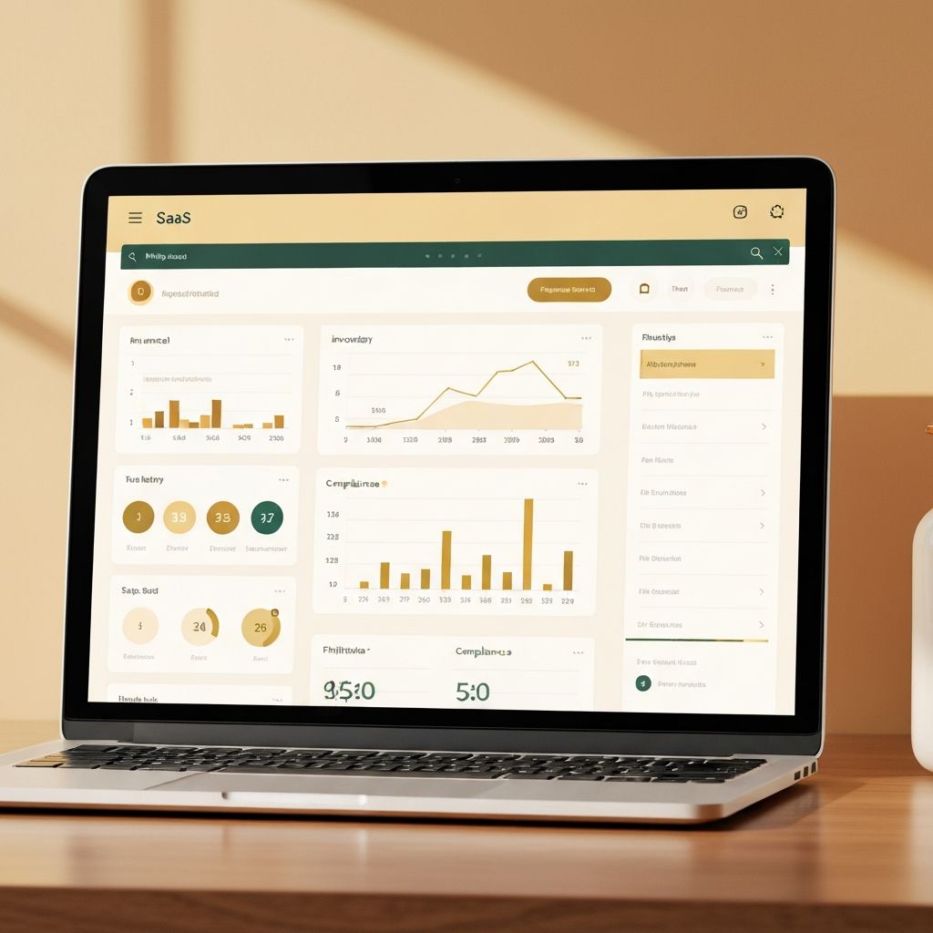 AaniOS platform dashboard showing finance, compliance, and logistics modules